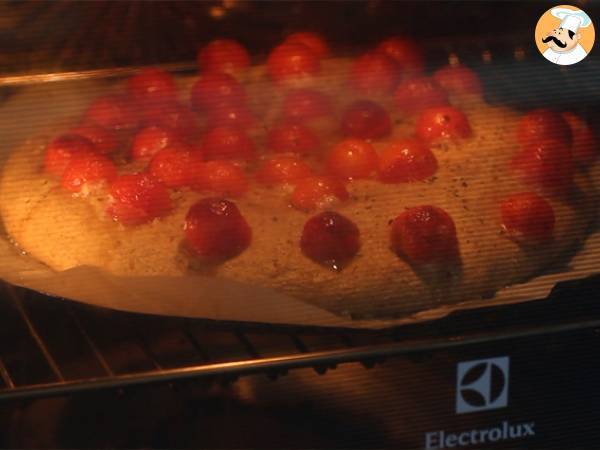 Focaccia kirsikkatomaattien kanssa - Valmistelu askel 5
