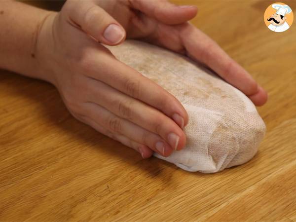 Suolassa kypsennetty hanhenmaksa - Valmistelu askel 1