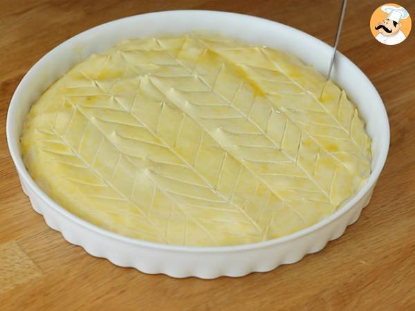 Frangipane-vadelma-pistaasipähkinä galette des rois - Valmistelu askel 6