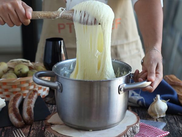 Aligot-makkara - Valmistelu askel 6