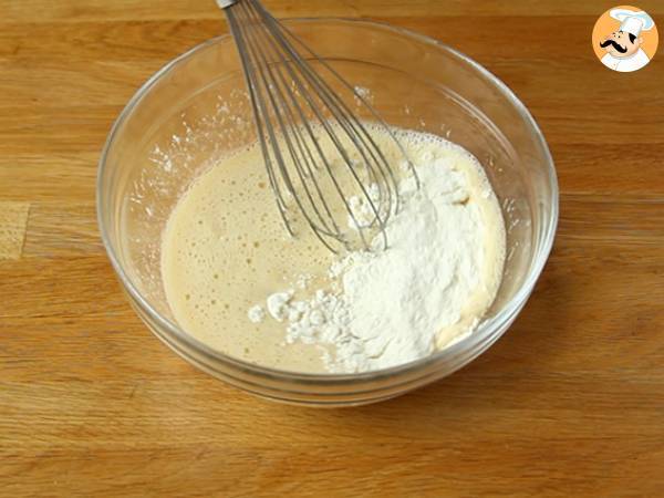 Oluen kanssa pannukakkutaikina - Valmistelu askel 2