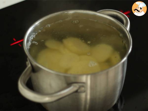 Raclette-gratiini - Valmistelu askel 1