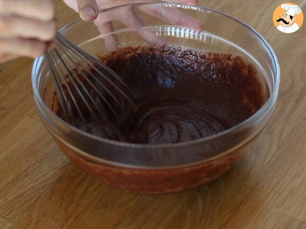 Brownie ilman voita - Valmistelu askel 2