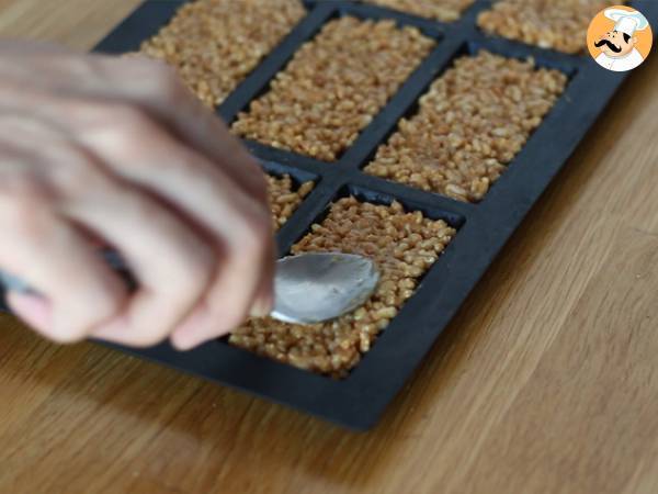 Puffattu riisimuropatukka maapähkinöiden kanssa - Valmistelu askel 6