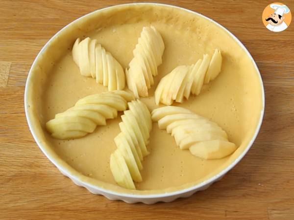 Omena- ja mantelikakku (Tarte normande) - Valmistelu askel 7