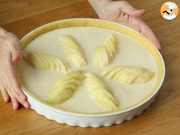 Omena- ja mantelikakku (Tarte normande) - Valmistelu askel 8