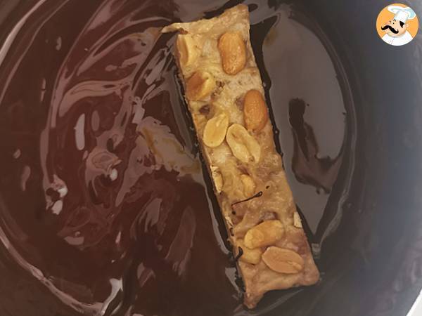 Vegaaniset ja gluteenittomat kotitekoiset Snickers-patukat - Valmistelu askel 8