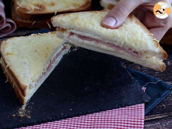 Gourmet croque-monsieur béchamel-kastikkeella - Valmistelu askel 5