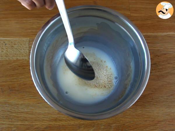 Mozzarellajuustolla täytetyt vasikanlihapullat - Valmistelu askel 1
