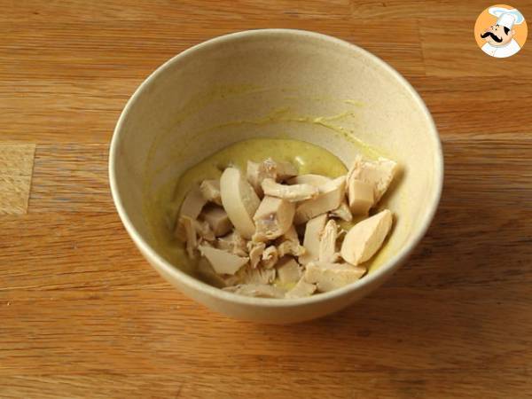 Kanaa curry-voileipä - Valmistelu askel 2