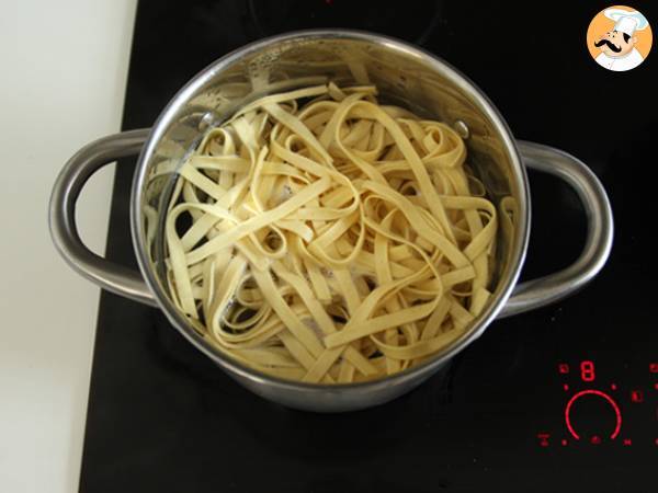 Viikunoiden ja pancettan tagliatelle - Valmistelu askel 3
