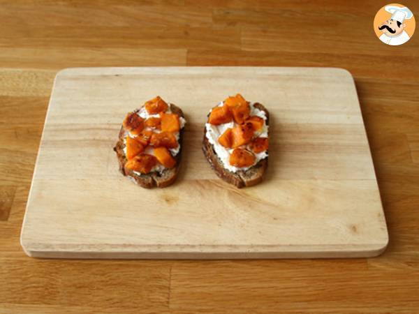 Butternut-ricotta- ja munavoileivät - Valmistelu askel 2