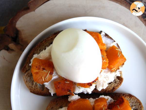 Butternut-ricotta- ja munavoileivät - Valmistelu askel 3