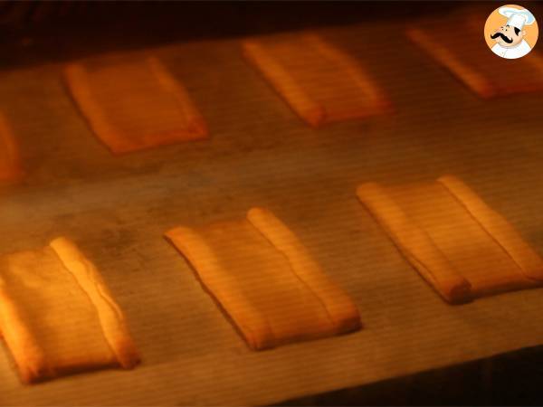 Karamelli- ja maitosuklaa Twix-keksit - Valmistelu askel 6