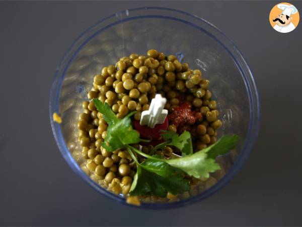 Herneitä ja limettiä sisältävä guacamole - Valmistelu askel 1