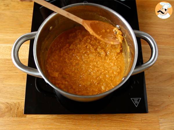 Helppo korallilinssi-dahl - Valmistelu askel 5
