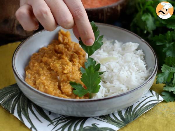 Helppo korallilinssi-dahl - Valmistelu askel 6