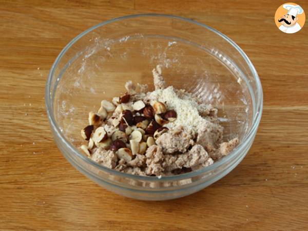 Butternut-kurpitsan ja hasselpähkinöiden muruseos - Valmistelu askel 3