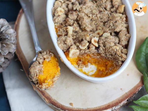 Butternut-kurpitsan ja hasselpähkinöiden muruseos - Valmistelu askel 5