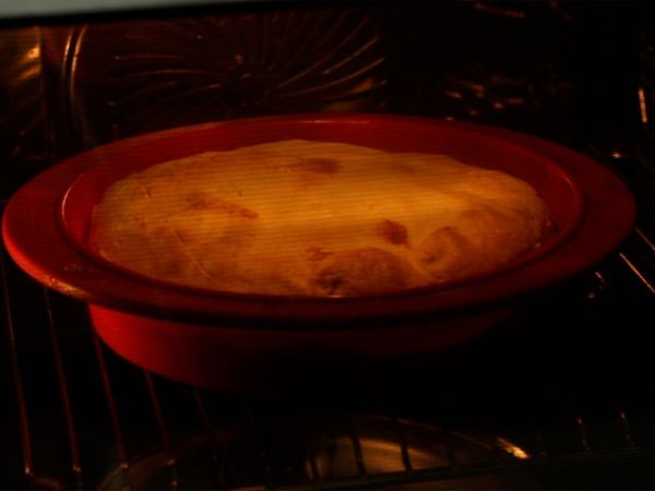 Pinaatti-, ricotta- ja munapiirakka - italialainen Torta Pasqualina - Valmistelu askel 8