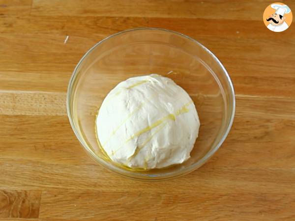 Focaccia kukat - focaccia taide - Valmistelu askel 3