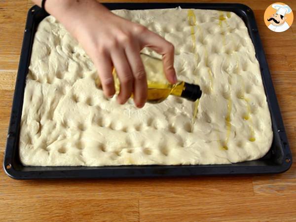 Focaccia kukat - focaccia taide - Valmistelu askel 6