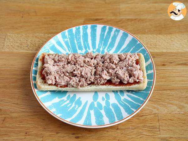 Tonnikalapanini, tomaatti, kaprikset - Valmistelu askel 2