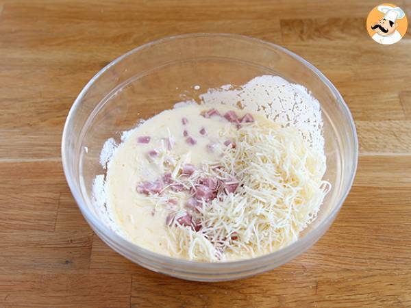 Vähärasvainen quiche kinkulla, juustolla ja jogurtilla! - Valmistelu askel 1