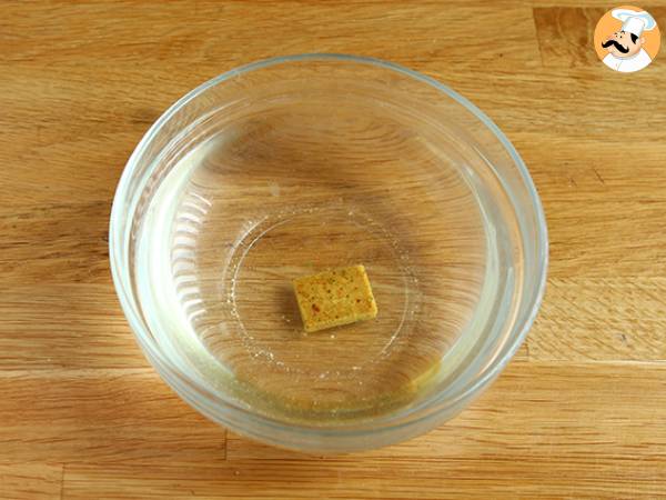 Risotto coquillettesilla, herneillä, kesäkurpitsoilla, valkosipuli-yrttijuustolla - Valmistelu askel 1