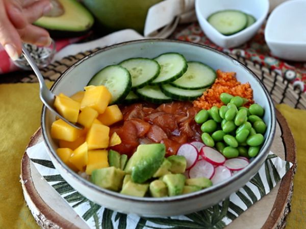 Poké-kulho lohen kanssa - Valmistelu askel 6
