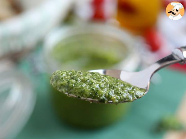 Kotitekoinen vihreä pesto - pesto alla genovese - Valmistelu askel 4