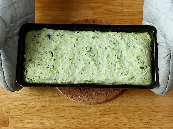 Kesäkurpitsaterreeni savulohen kera - Valmistelu askel 7