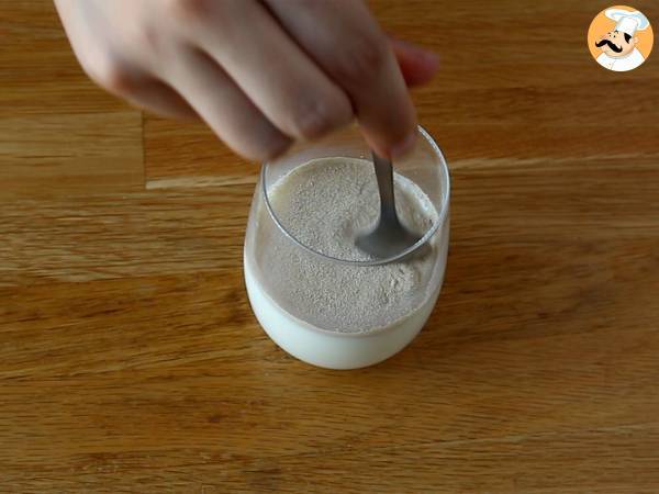 Brioche lumihiutale levitteellä - Valmistelu askel 1