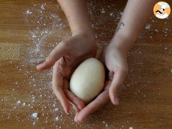 Brioche lumihiutale levitteellä - Valmistelu askel 5