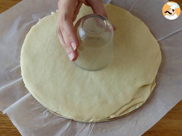 Brioche lumihiutale levitteellä - Valmistelu askel 8