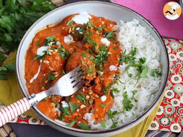 Vegaaninen Malai Kofta: kikherne-lihapullia tomaattikastikkeessa - Valmistelu askel 6