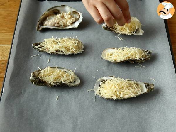 Gourmet-osterit gratinoituna - Valmistelu askel 3