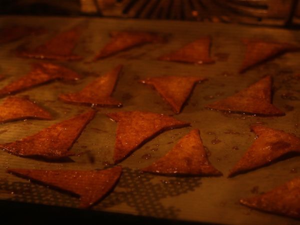 Noitien hatut - tortilla chips - Valmistelu askel 3