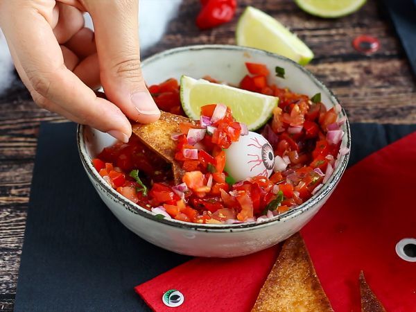 Noitien hatut - tortilla chips - Valmistelu askel 4