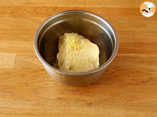 Sitruunankuorilla varustetut scones - Valmistelu askel 4
