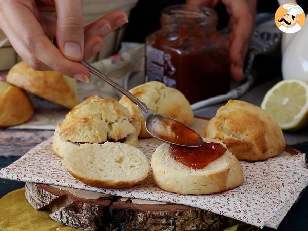 Sitruunankuorilla varustetut scones - Valmistelu askel 8