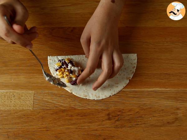 Kasvis taco samosat - Valmistelu askel 2