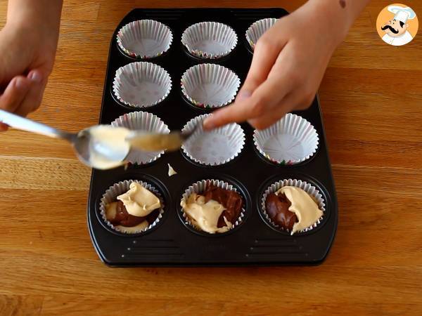 Marmoriset muffinssit - Valmistelu askel 4