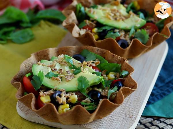 Kuinka tehdä tortillakulhoja? Helppo salaatti ilman tiskaamista! - Valmistelu askel 5