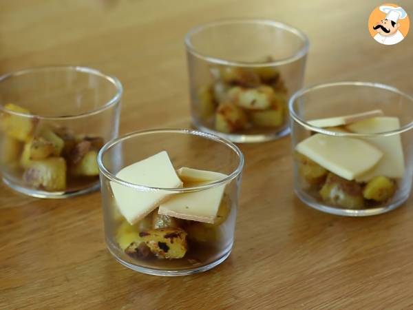 Raclette-astiat (ilman laitetta): nauttia jopa aperitiivina. - Valmistelu askel 3