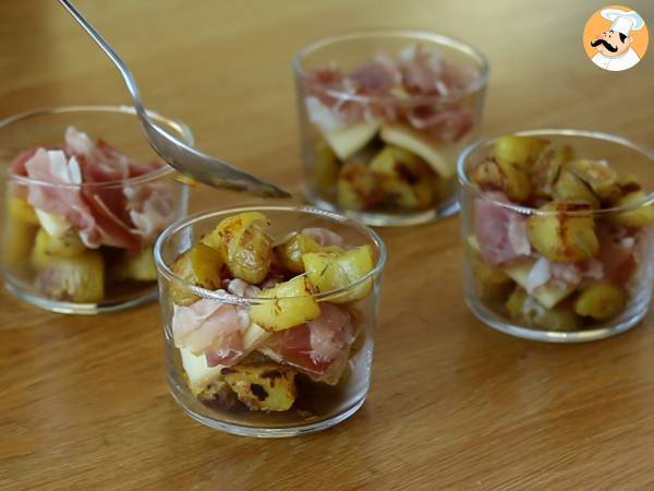 Raclette-astiat (ilman laitetta): nauttia jopa aperitiivina. - Valmistelu askel 4