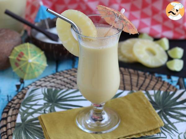 Nopea alkoholittomien piña colada -resepti - Valmistelu askel 2