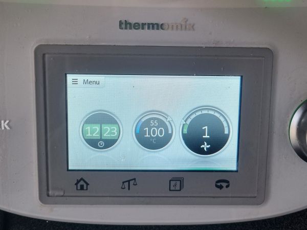 Sienirisotto Thermomixillä - Valmistelu askel 3
