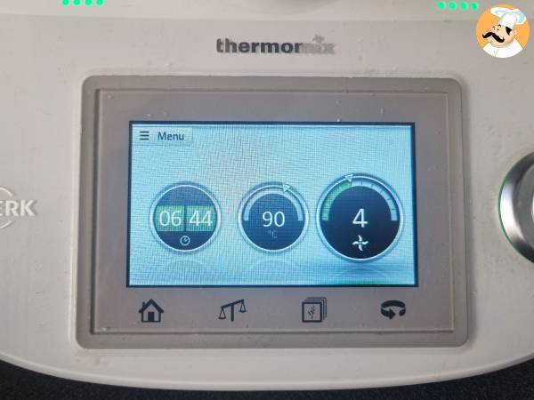 Béchamel-kastike Thermomixille - Valmistelu askel 2