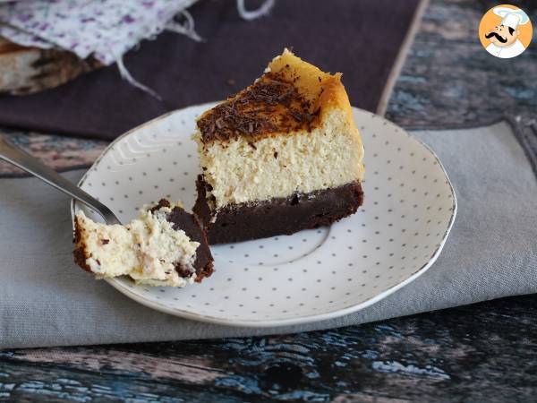 Juustokakku-brownie, yllättävä yhdistelmä, joka ilahduttaa makunystyröitäsi! - Valmistelu askel 6